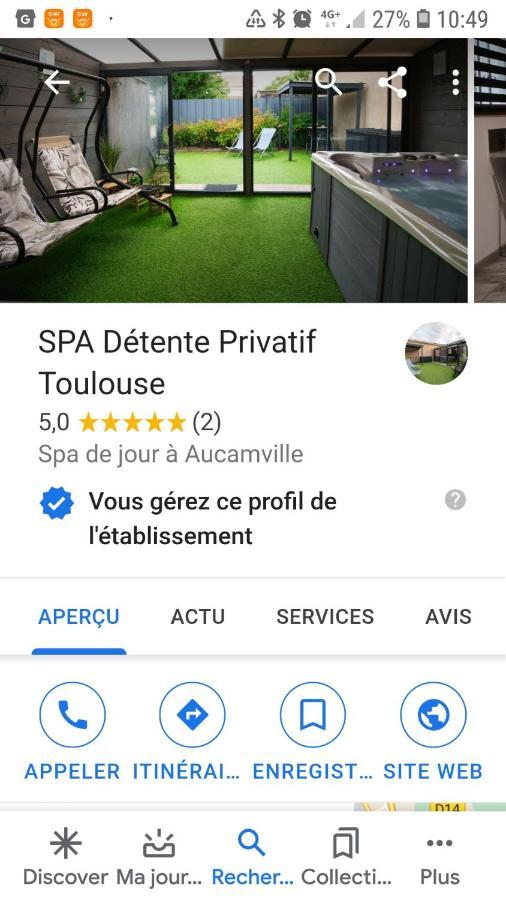 Вилла Spa Privatif Toulouse Jacuzzi Aucamville Экстерьер фото